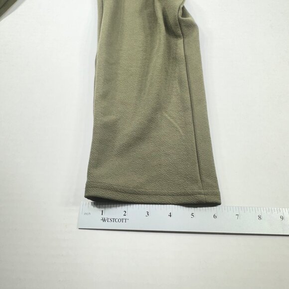 Derek Heart Women's Size Medium Pant Olive Green With Tie Belt Preowned - Picture 9 of 13